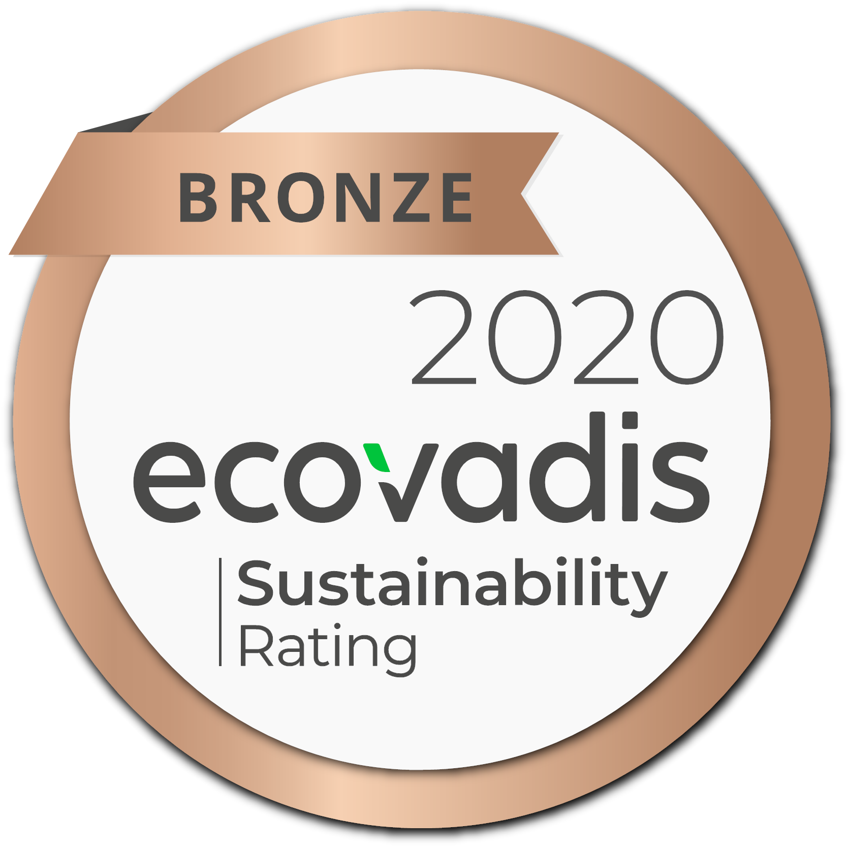 2020 EcoVadis, bronze medal recognition of our CSR